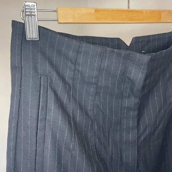 Zara Cropped Pin Striped Dress Pants - Picture 2 of 4